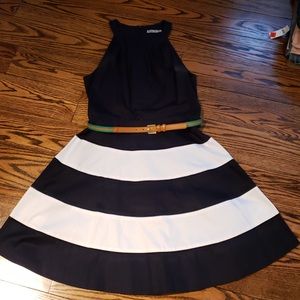 ELIZA J: nautical belted sundress